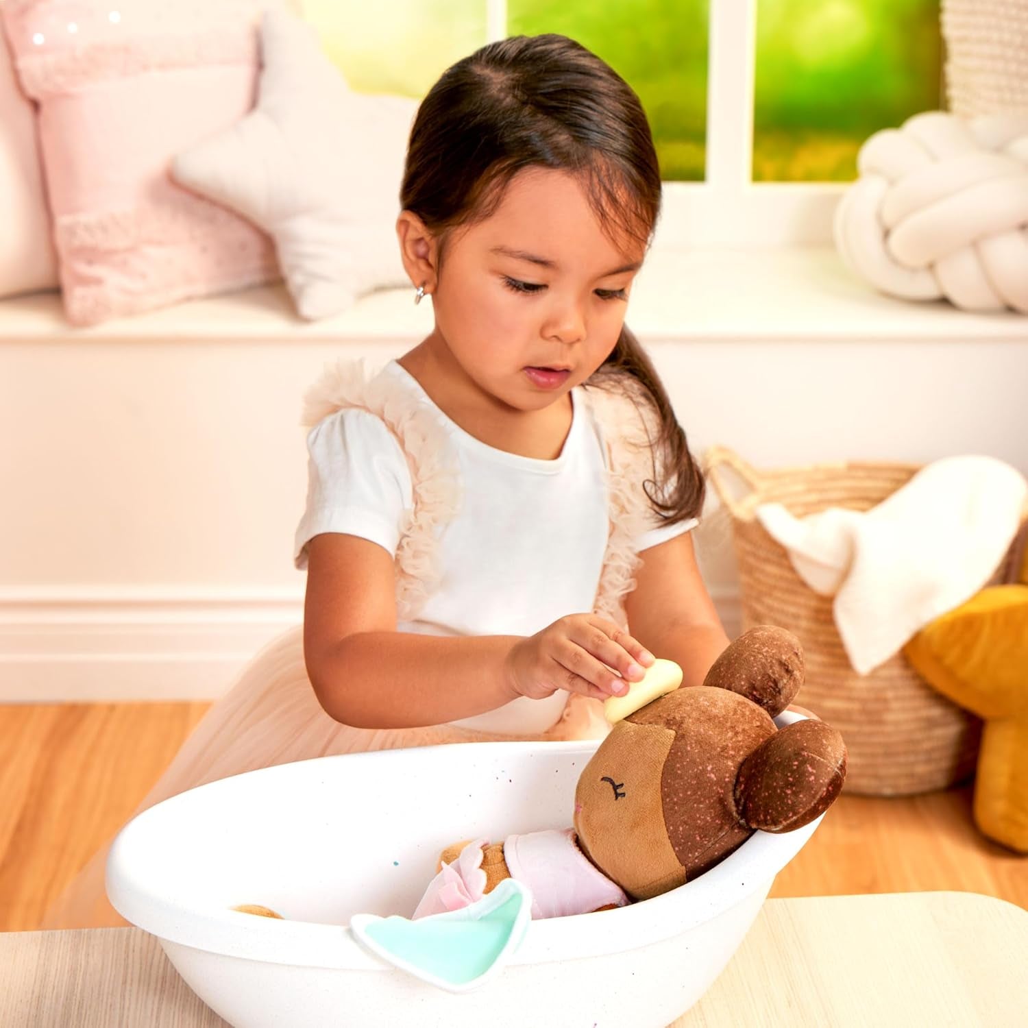 LullaBy – Bañera para muñecas – Set de baño – Juguete de baño – Accesorios para muñecas – Juego acuático realista – Niños 2+