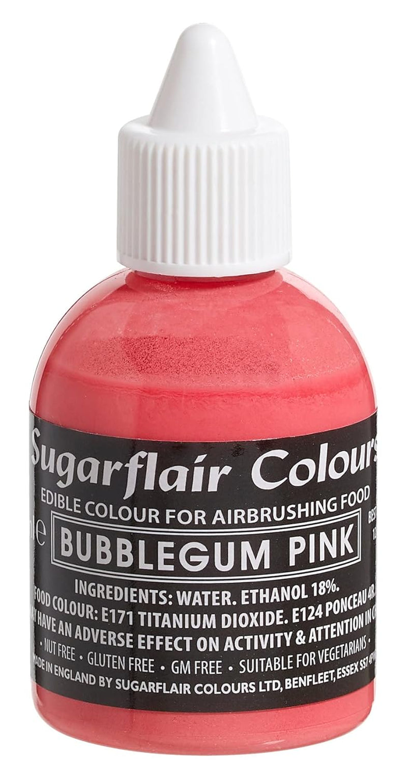 Sugarflair Colorante alimentario rojo intenso - Colorante alimentario líquido comestible, colorante con aerógrafo para pasteles, magdalenas, glaseado y decoraciones de pasteles - 60 ml