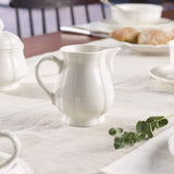 Villeroy & Boch Manoir taza para leche, 250 ml, altura: 9,1 cm, porcelana premium, blanco