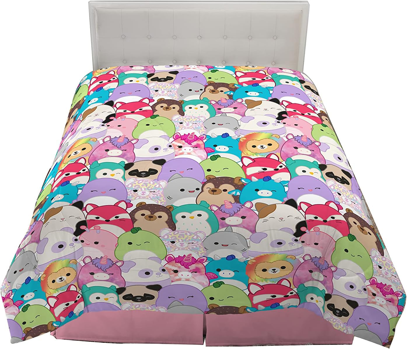 Franco Squishmallows Ropa de Cama, Microfibra Suave, para Camas Matrimoniales, Edredones y Edredones Naty Shop Techo Completo Completo