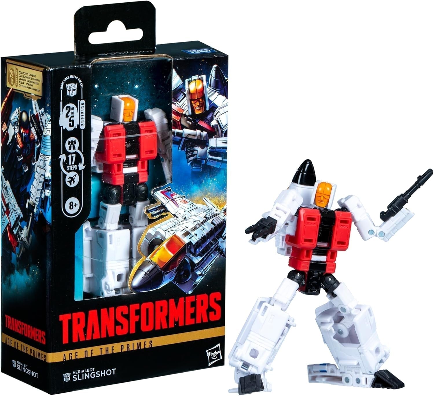 Figura de acción Transformers Age of the Primes Deluxe-Class Aerialbot Slingshot Figuras de acción Naty Shop