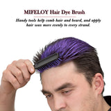 Tinte para el cabello morado de 4.23 oz, color de cabello temporal con pinceles, cera para el tono del cabello para hombres y mujeres, crema para el cabello instantánea, pomada de peinado natural, DIY Cosplay, cera para el cabello de Halloween, tinte para el cabello Naty Shop
