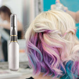 Tinte para el cabello en barra - Tiza temporal para teñir el cabello, peine lavable no tóxico para niñas, máscara para el cabello, juego de tintes para el cabello, color blanco Naty Shop Tinte para el cabello