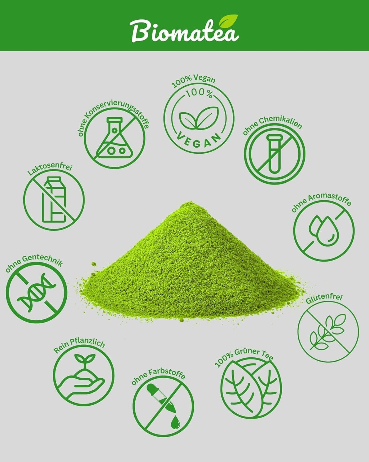 Matcha de grado ceremonial de 50 g de Japón - 100% natural, libre de pesticidas y probado - Molido en piedra - Té japonés Moegi Matcha Premium en polvo