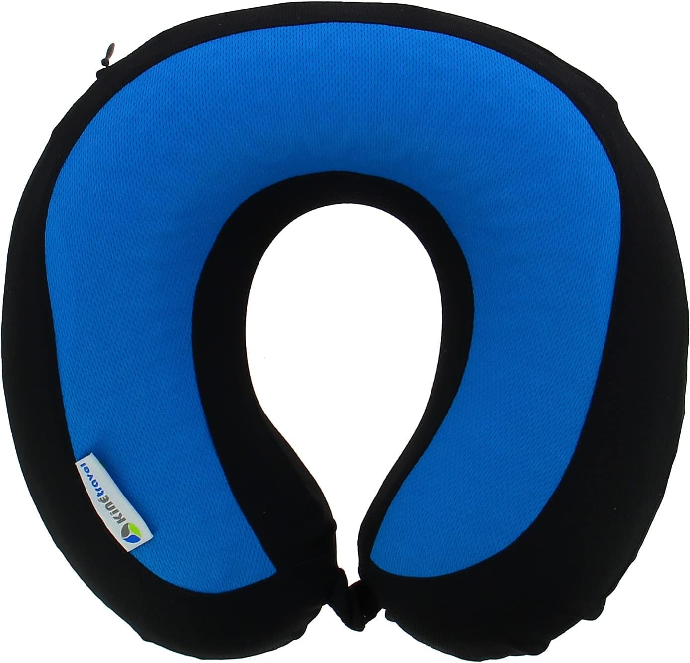 Kine Travel 169803 Almohada de gel para el cuello Almohada de viaje ergonómica aprobada por Physio Almohadas de viaje en negro y azul Título predeterminado de la tienda Naty