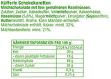 Küfferle, Zanahorias con chocolate original 810 g 60 uds., Chocolate con leche, 1 unidad