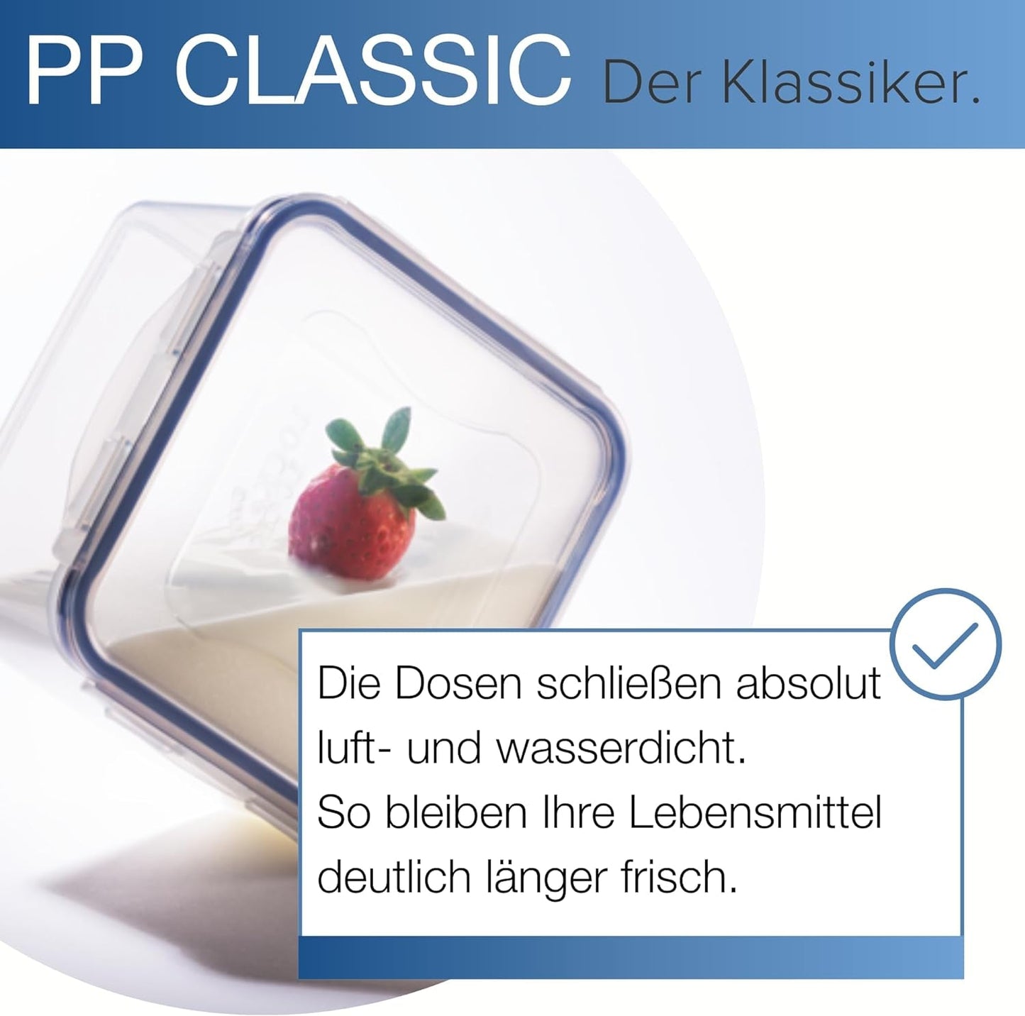 LocknLock PP Classic juego de tarros de almacenamiento de alimentos 5 piezas | 180ml, 350ml, 600ml, 870ml, 3,6L | 100% hermético al aire y al agua | sin BPA | organizador de congeladores y frigoríficos | Cajas para guardar alimentos Naty Shop aptas para lavavajillas y microondas.