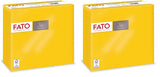- Papel de seda desechable suave y delicado, paquete de 40 pañuelos, tamaño 38X38 plegado en 4, 2 capas, color amarillo, papel 100% pura celulosa, certificado FSC (paquete de 2)