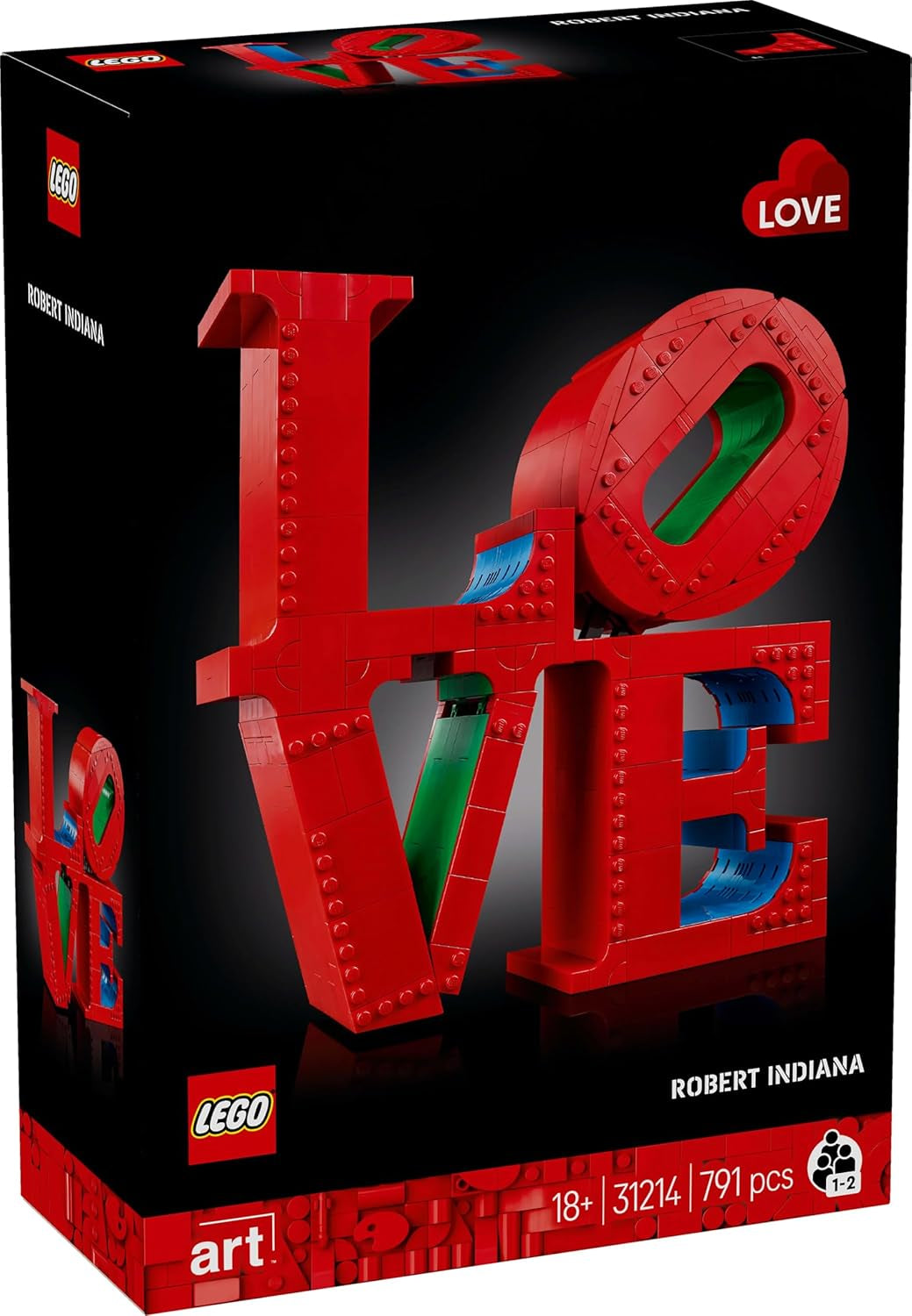LEGO Art Love Set de construcción para adultos Decoración del hogar Regalo de San Valentín y Día de la Madre para mujeres y hombres Actividad creativa para amantes del arte y el diseño 31214 Juegos de construcción Besuche den LEGO-Store