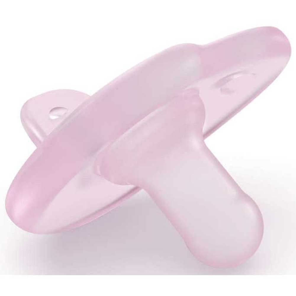 Philips AVENT Soothie - Chupete sin BPA para bebés de 0 a 6 meses, rosa/rosa claro (modelo SCF099/22)