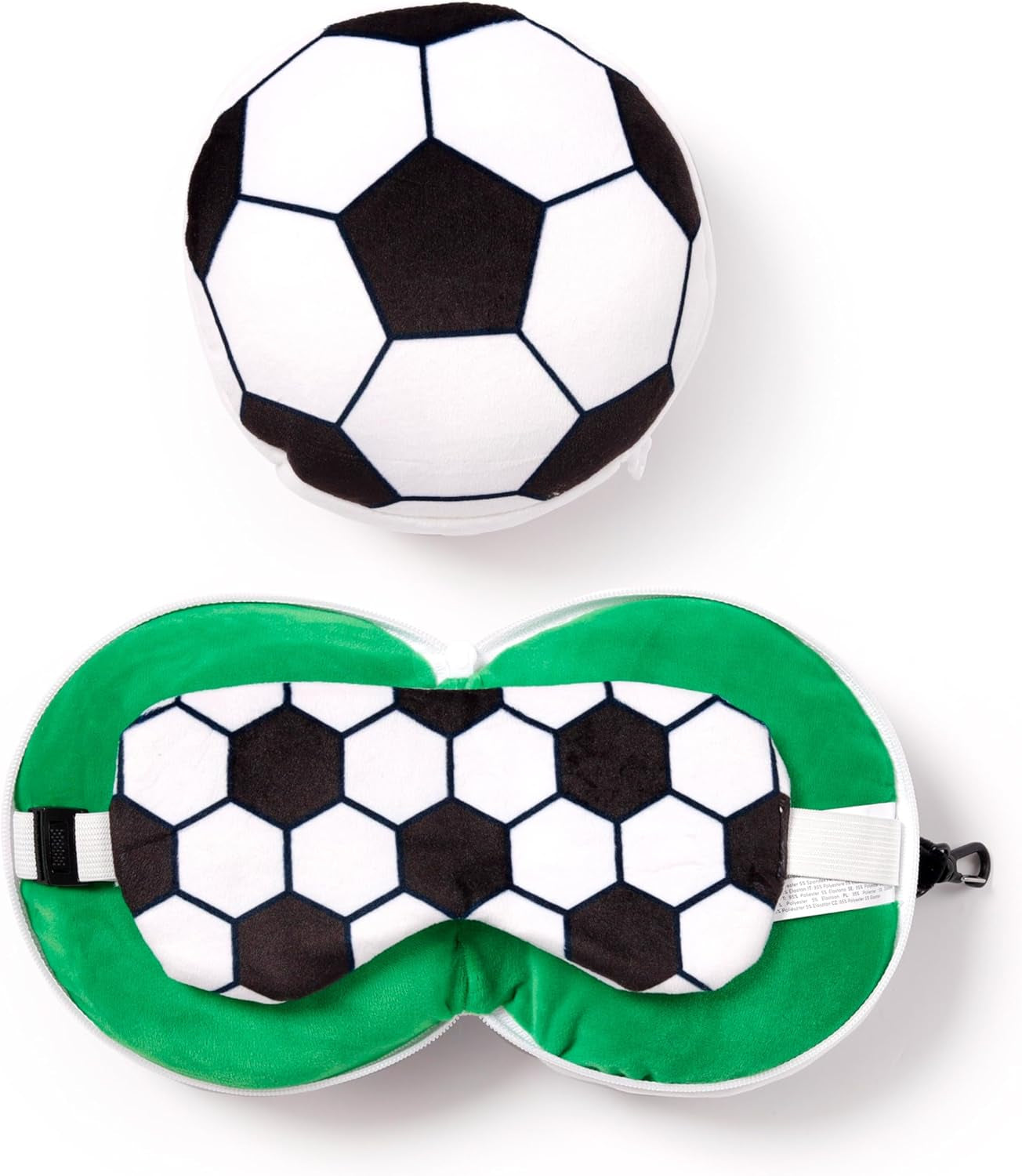 Almohada de viaje con máscara Relaxeazzz - Almohadas de viaje de fútbol Naty Shop Título predeterminado