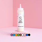 Super Drip Black Cake Glaze Cake Derretido Chocolate 300 gramos Glaseado y Decoración Naty Shop Blanco