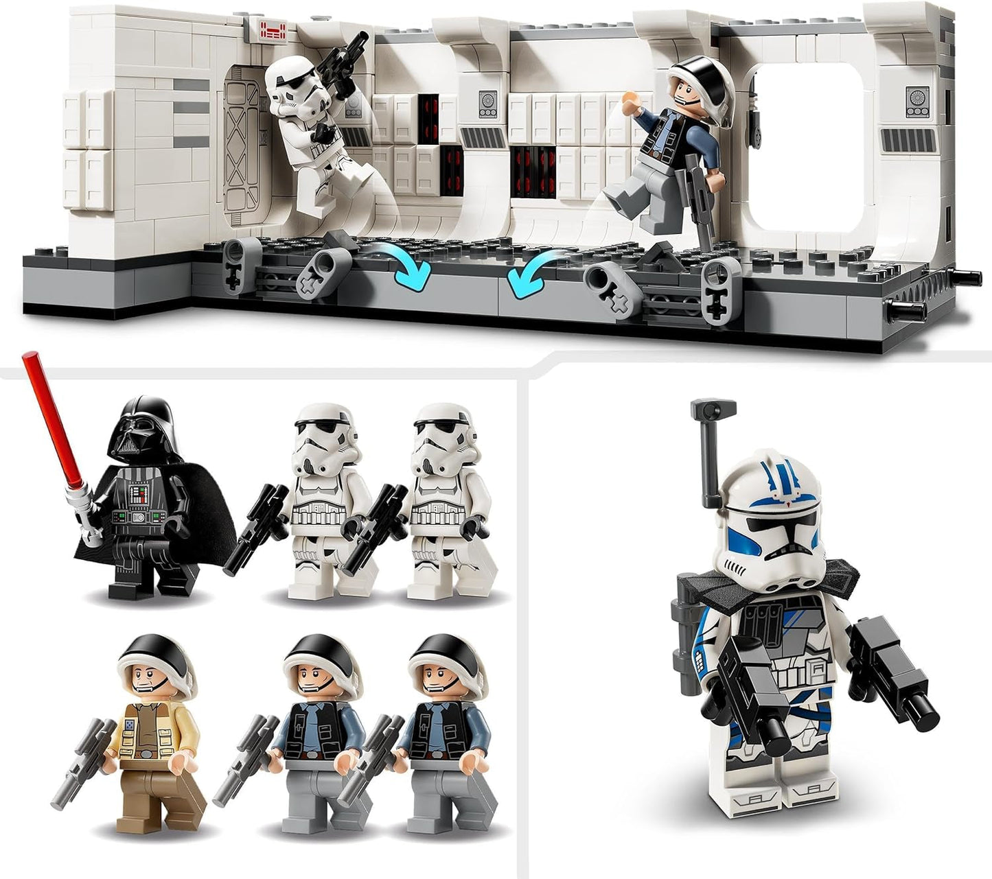 LEGO Star Wars Abordaje Tantive IV, Juguete de construcción de la película Una Nueva Esperanza, Juego de fantasía coleccionable, Idea de regalo para niños y niñas mayores de 8 años y coleccionistas 75387 Juegos de construcción Beuche den LEGO-Store