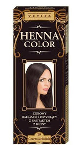 Henna Color 111 Acondicionador Natural para Cabello Rubio Color de Cabello Efecto Colorante Natural Henna Eco Tinte Capilar Naty Shop Negro 75 Ml (1 Pack)