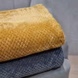Colcha HOMLA Noah 220 X 240 Cm - colcha sofá cómoda manta manta - mullida y suave - poliéster gris Camas y mantas Besuche den HOMLA-Store