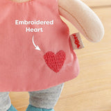 HABA Guardian Angel Lore - Muñeco de tela esponjoso (15 cm), regalo de bienvenida perfecto para bebés y niños pequeños - Lavable a 30 °C - 2011870001