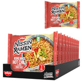 Nissin Ramen - Chile Picante Coreano Paquete de 10 Fideos Instantáneos Estilo Asiático Basados ​​en una Receta Coreana Comida Asiática Rápida y Fácil de Preparar (10 x 65,2g)