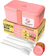 Umami Fiambrera para Adultos, Fiambrera Bento Apilable con 4 Cubiertos y Compartimentos, Fiambrera para Adultos, Ensaladera para Llevar, Fiambrera para Picnic/Oficina, Gris Antracita, 1500ml Naty Shop Fiambreras para Alimentos Rosa Coral - 900 Ml M - 900/1000 Ml