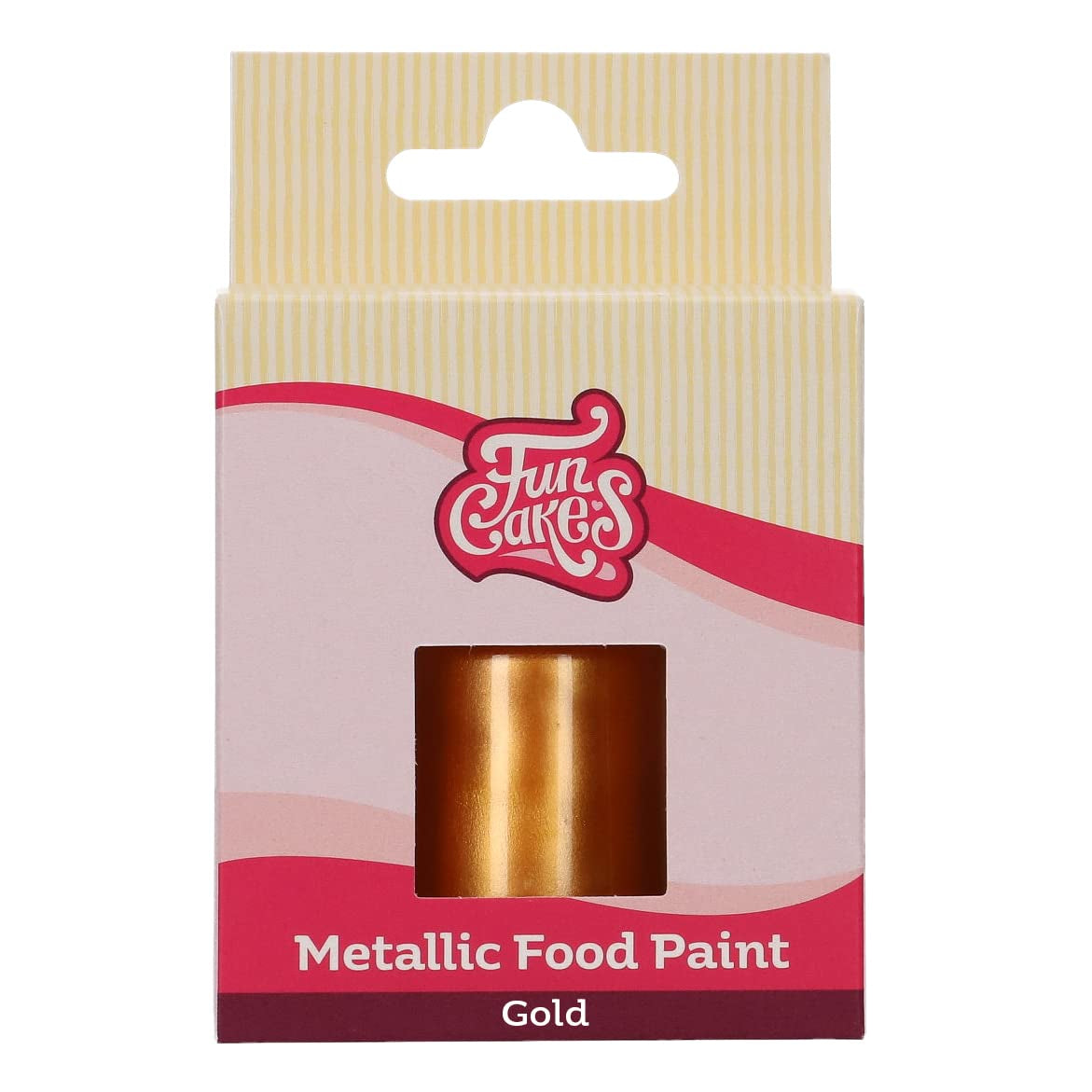 Funcakes Gold Metallic Food Paint: crea efectos metálicos en fondant, mazapán, pasta de goma, glaseado real y galletas. 100% comestible, Halal, apto para vegetarianos y veganos. 30ml.