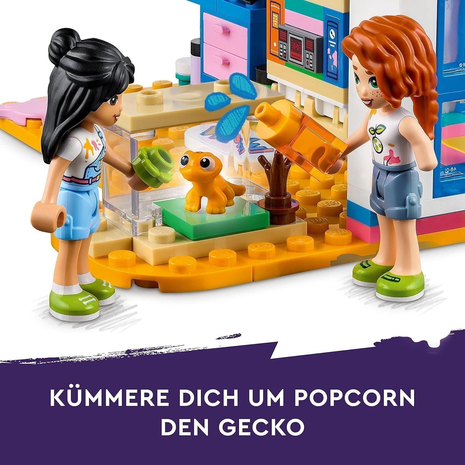 LEGO 41739 Friends Habitación de Liann, Mini juguete con temática artística, pequeño regalo de colección con minimuñecas de Liann, Otoño y Mascotas, serie 2023 Besuche den LEGO-Store