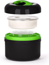 VALHERMFOOD25-03 Fiambrera Pro Term 2,5 l Color - Gris/Verde Cajas para guardar alimentos Naty Shop