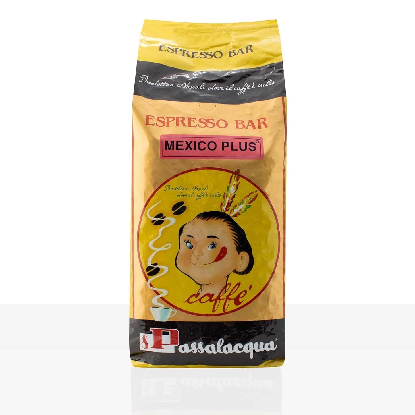 CAFÉ MEKICO PLUS - BARRA ESPRESSO - PAQUETE DE CAFÉ EN GRANOS 1 kg