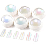 BISHENGYF Polvo de uñas cromado de oro rosaNeue Upgrade Grosse Kapazitä Chrom PulverSuper-Spiegeleffekt Metall Mirror Chrome Powder -Neon Glassy Pearl Effect Glitter Nagelkunst Pulver para salón de bricolaje