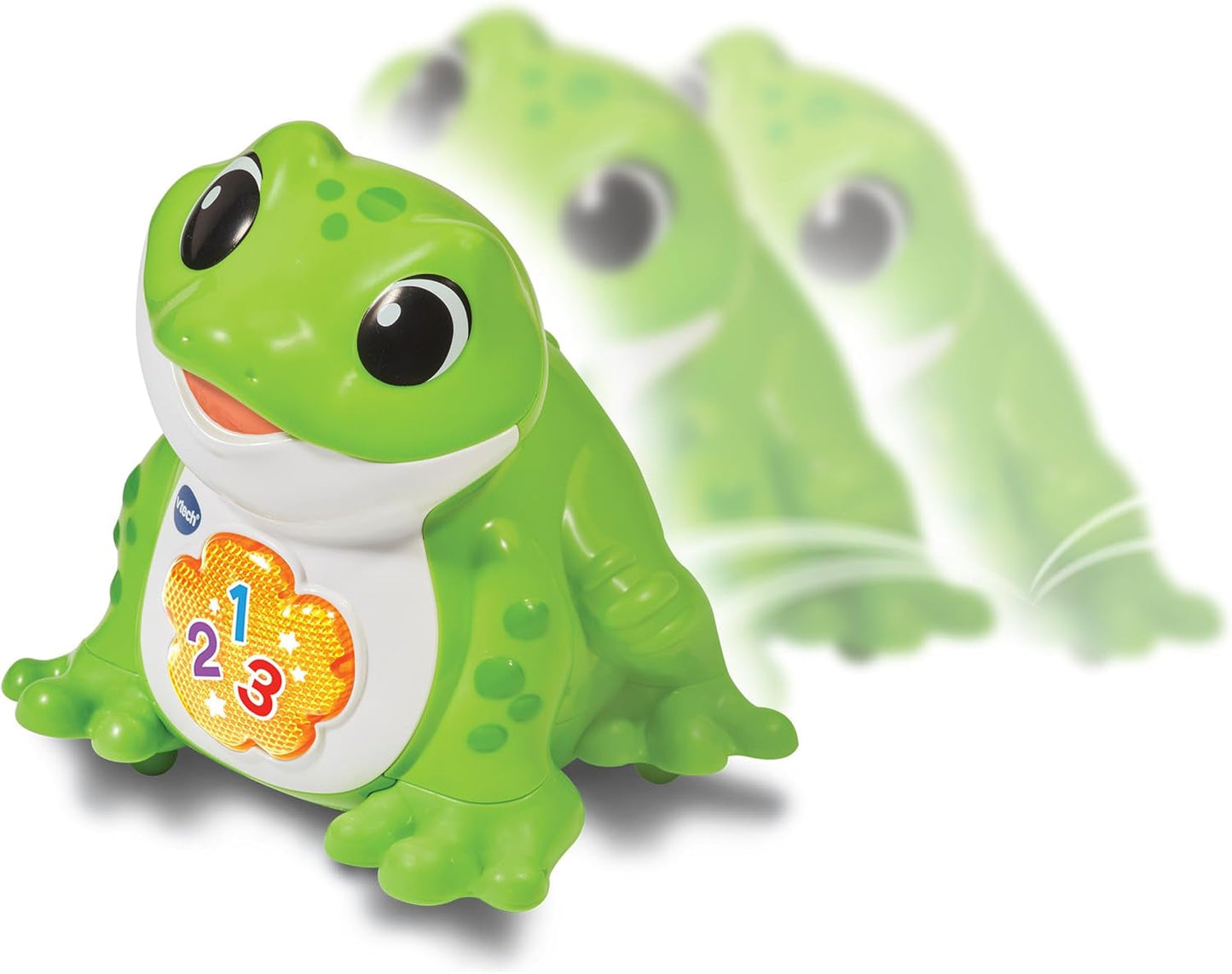 Vtech Baby Jumping Frog - Rana saltarina parlante con 3 canciones y 12 canciones - Para niños de 12 a 36 meses Juguetes para bebés Naty Shop