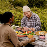 Juego de cubiertos indestructibles para 6 personas Juego de cubiertos para camping 66 piezas Juegos de cubiertos de plástico para picnic Juego de cubiertos de cuencos y platos de plástico para barbacoa de colores ligeros