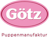 Götz 2027100 Muñeca Maxy Muffin Fashionisto - Muñeca bebé de 42 cm con ojos marrones soñolientos, pelo castaño y cuerpo blandito - Muñeca de cuerpo blandito en set de 8