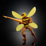 Figura de acción Buzz-Off de Masters of the Universe Origins de la colección de dibujos animados, de unos 14 cm de altura, de la televisión de los años 80, Líder de abejas con alas y gafas con jabalina, JBM88 Figuras de acción Naty Shop