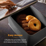 Torre T826175GRY Panera Renaissance, capacidad 16 l, tapa simple, gris Cajas para guardar alimentos Naty Shop
