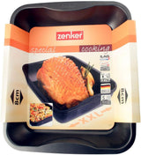 Zenker Xxl-Brat- Und Auslaufform (40 X 8 X 34 Cm) COCCIÓN ESPECIAL, Rechteckige Ofenform Mit Antihaftbebeschichtung, Backblech Für Krosse Braten & Saftige Aufläufe (Farbe: Schwarz), Menge: 1 Stück Moldes y bandejas para hornear Naty Shop