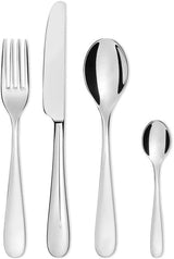 Alessi 5180S24M Nuovo Milano Juego de Cubiertos Monobloc 24 Piezas Acero Inoxidable Pulido 18/10 Cocina Naty Shop