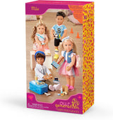 Our Generation - Milo - Muñeco de 46 cm - Ojos marrones realistas y pelo castaño rizado - Equipaje con ruedas y accesorios de viaje - Juego de simulación - Juguete para edades de 3 años en adelante