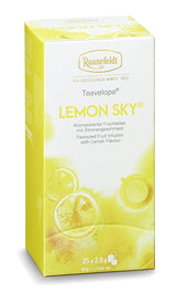 Teavelope "Lemon Sky" - Té de frutas con sabor a limón, 25 bolsitas de té, 50 g