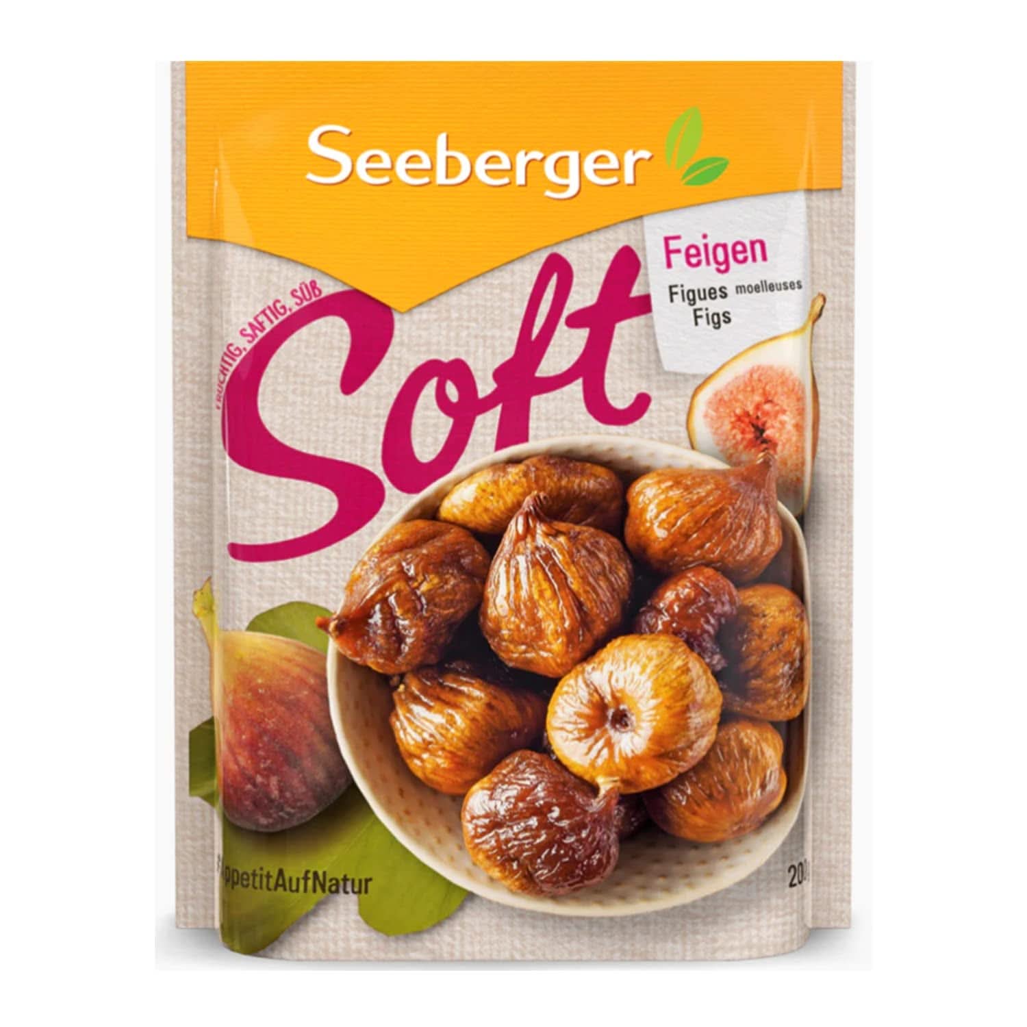 Seeberger Higos de montaña suaves, dulces como la miel y con pulpa de piedra - Para amantes de la gastronomía conscientes de la nutrición, 13 x 200 gramos Naty Shop Productos deshidratados
