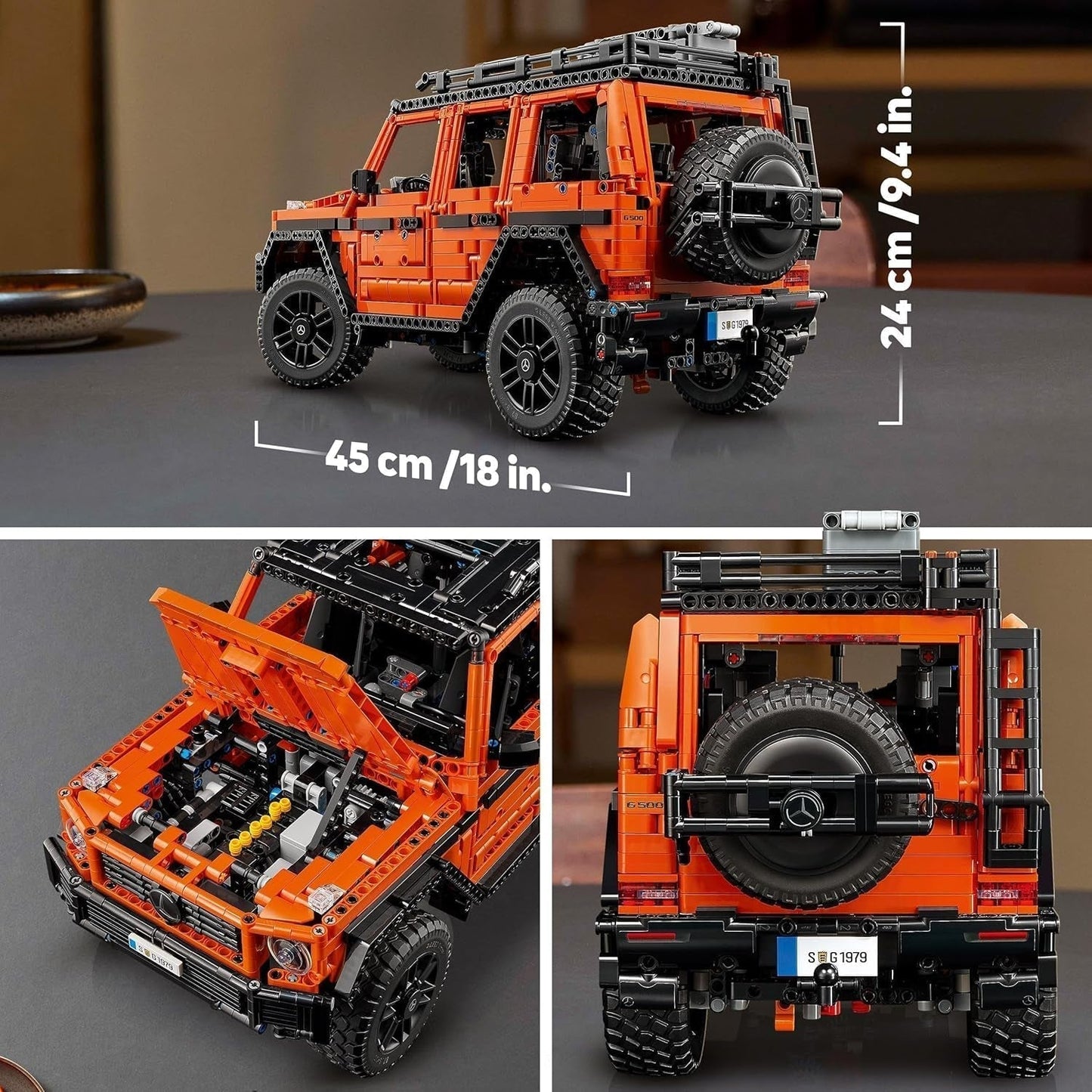 LEGO Technic Mercedes-Benz G 500 Professional Line, Kit de construcción de modelos de coche Clase G, regalo para adultos, set de vehículos todoterreno de lujo, Mercedes coleccionable, coche de juguete 42177 Juegos de construcción Besuche den LEGO-Store