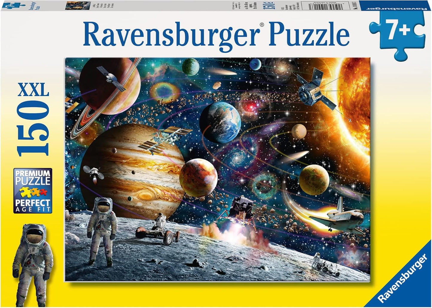 Ravensburger puzzle para niños - 10016 En el espacio - Puzzle espacial para niños a partir de 7 años con 150 piezas en formato XXL Puzzle Naty Shop En el espacio