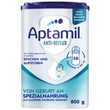 Aptamil Antirreflujo - Fórmula completa desde el nacimiento Manejo dietético Vómitos y regurgitaciones Alimentos para bebés Leche en polvo 1 x 800 g