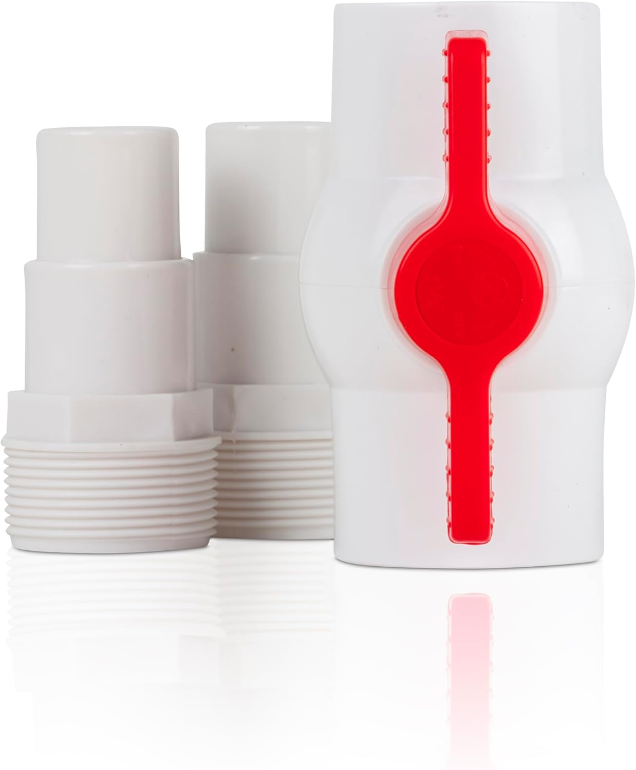 Gre AR512 - Válvula todo/nada con 2 adaptadores para mangueras Ø38 y Ø32 mm