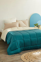 Toison D'Or Colcha Cocoon, ciruela/acero, 140 X 200 Cm Edredones y colchas Naty Shop Azul Pavo Real/Pebble 240 X 260 Cm