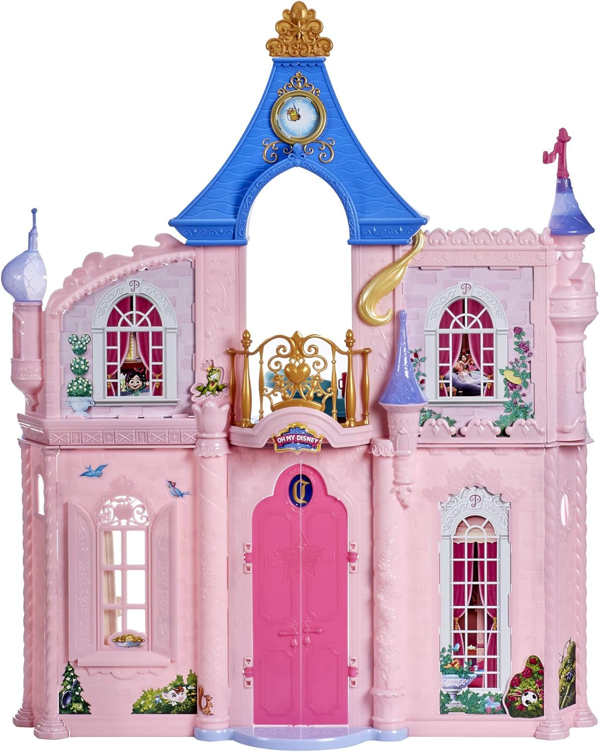 Casa de Muñecas Comfy Squad Castillo de Princesas Disney con 6 Muebles y 16 Accesorios Juguete para Niñas de 5 Años Casas de Muñecas Naty Shop