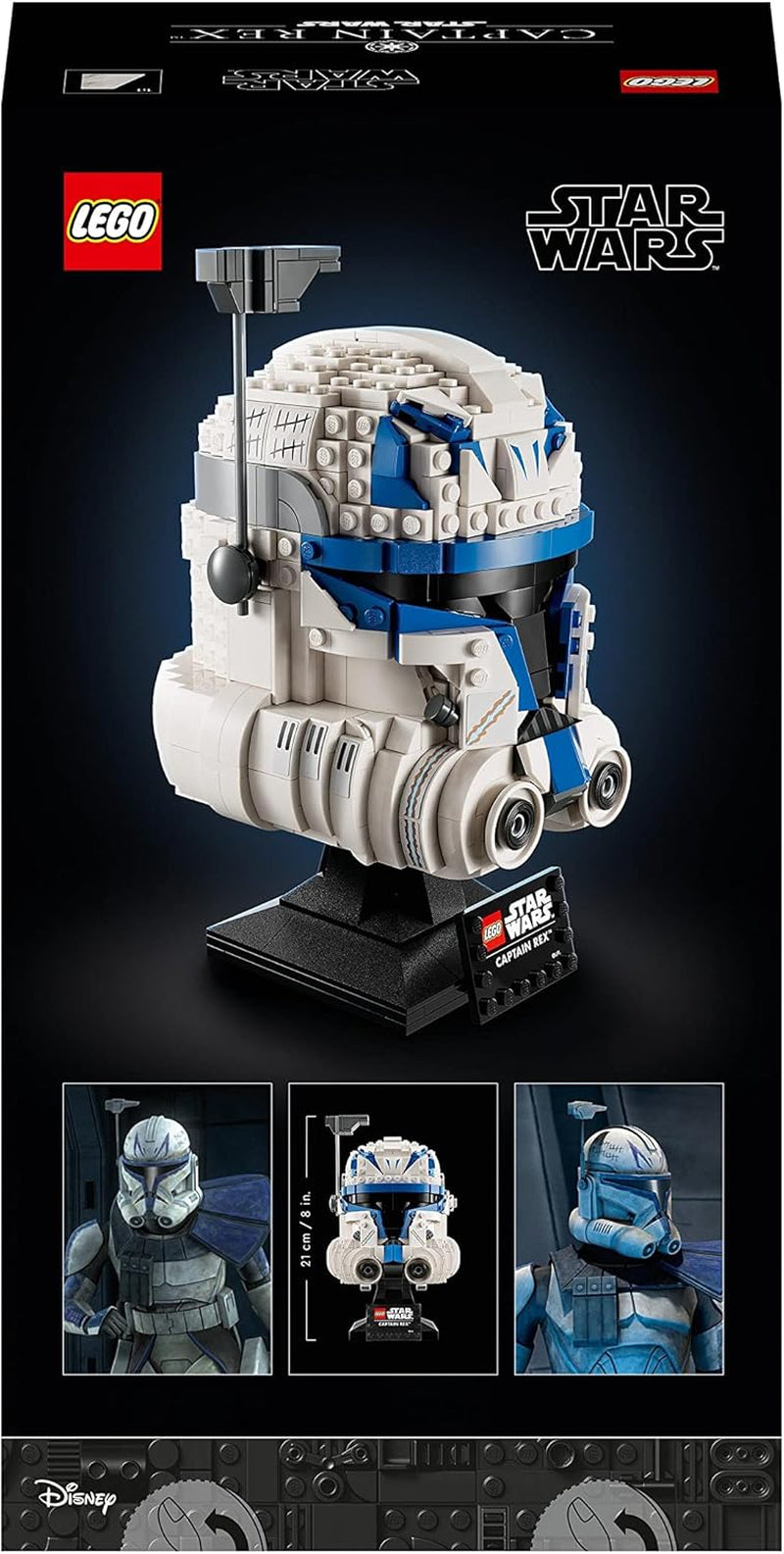 LEGO 75349 Star Wars Capitán Rex Juego de casco Clone Wars Modelo coleccionable Serie 2023 Pieza de recuerdo e idea de regalo Juegos de construcción Besuche den LEGO-Store