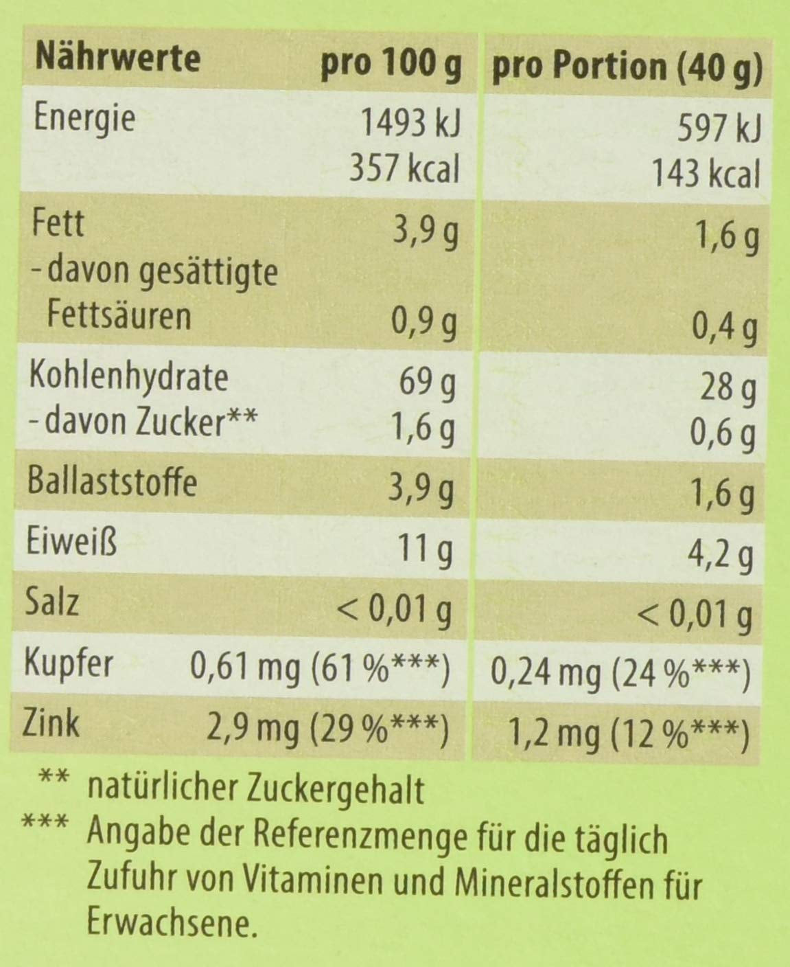 Hirse-Flocken Bio, Pack 6Er (6 X 400 G) Cereales Naty Shop