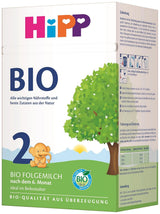 HiPP 2 Leche de continuación ecológica (4 x 600g), después de los 6 meses, con Omega-3 (DHA, ALA), calcio y almidón ecológico de fácil preparación, de la mejor calidad ecológica