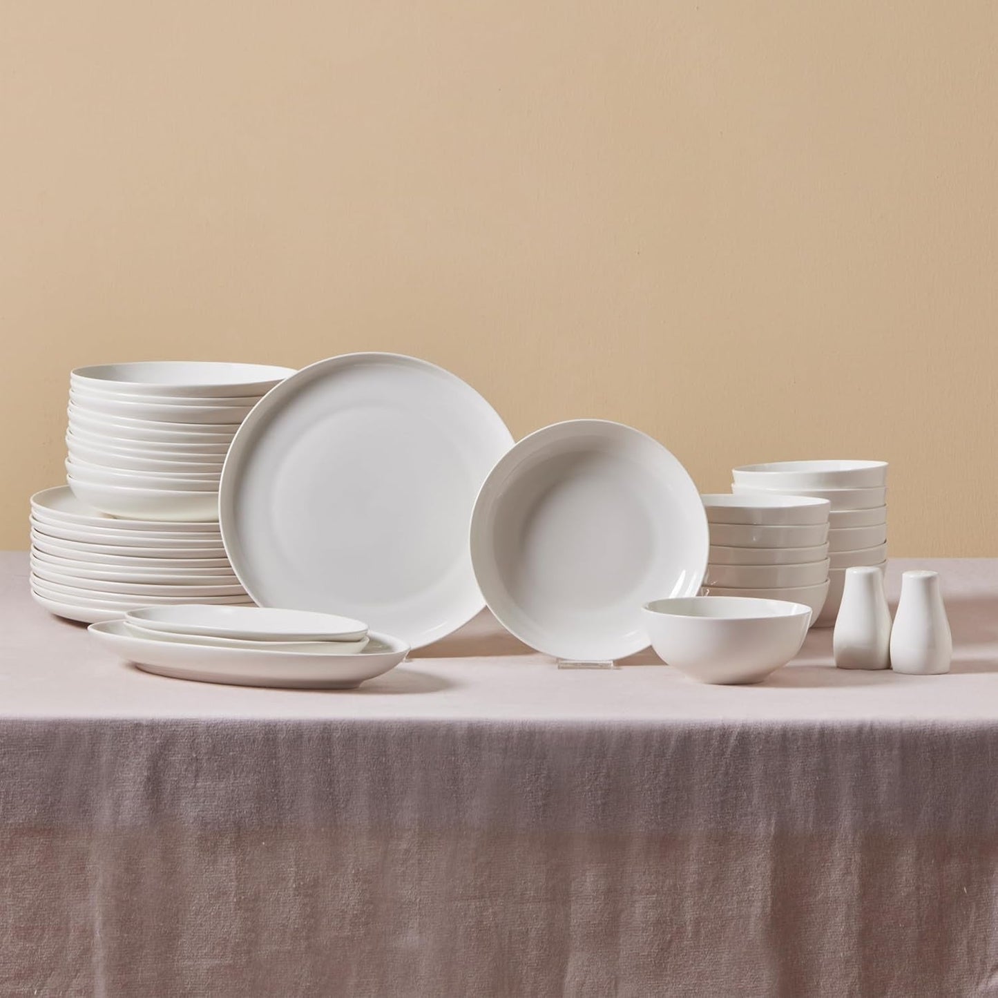 Vajilla Karaca Allure para 12 personas, New Generation Bone - Juego refinado para una cultura gastronómica sofisticada