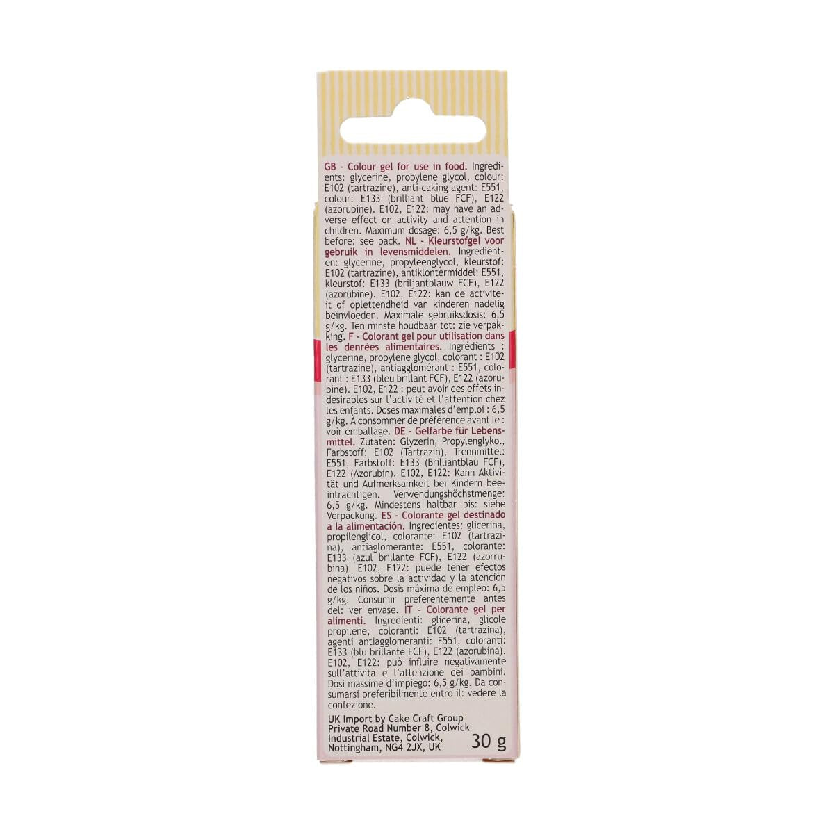 Colorante alimentario Funcakes Gel Grosella Espinosa: Colorante alimentario altamente concentrado para masas, natas, fondant y mazapanes. Fácil dosificación. Una sola gota para crear colores vibrantes. Halal. 30 gramos.