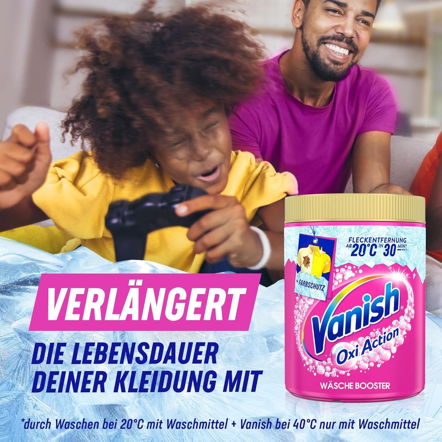 Vanish Oxi Action Powder Pink - 1,125 Kg - Polvo quitamanchas y mejorador de la ropa sin cloro - para ropa de color Detergentes para la ropa Naty Shop