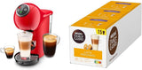 Máquina de cápsulas NESCAFÉ DOLCE GUSTO Krups KP3405 Genio S Plus | Espresso Boost, presión de bomba de 15 bares | Tanque de agua de 0,8 litros | 1500 vatios | Color Rojo con Latte Macchiato